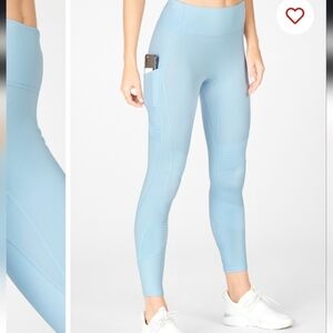 Light Blue High-Waisted Leggings